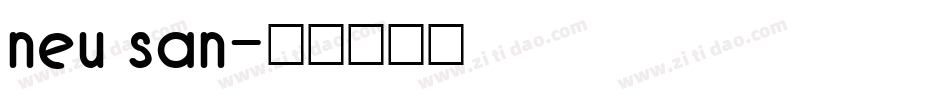 neu san字体转换